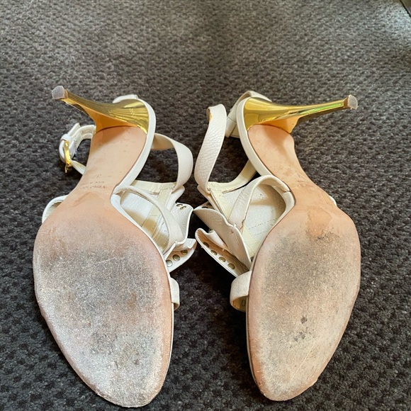Giuseppe Zanotti cream floral heels size 7 - Picture 2 of 6